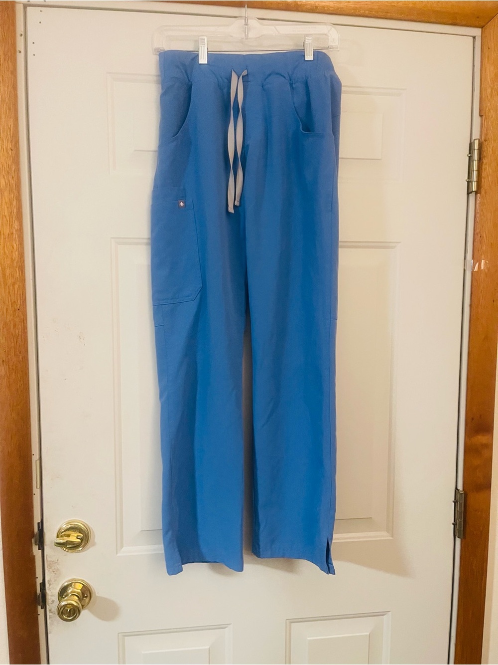 FIGS Yola Skinny Scrub Pants Size XS Blue RN 142256
